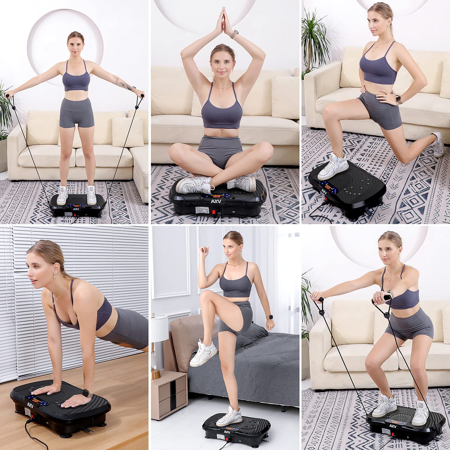 AXV Vibration Plate Exercise Machine Whole Body Workout